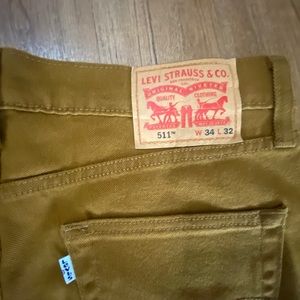 Gently used Brown Levi’s 511 pants